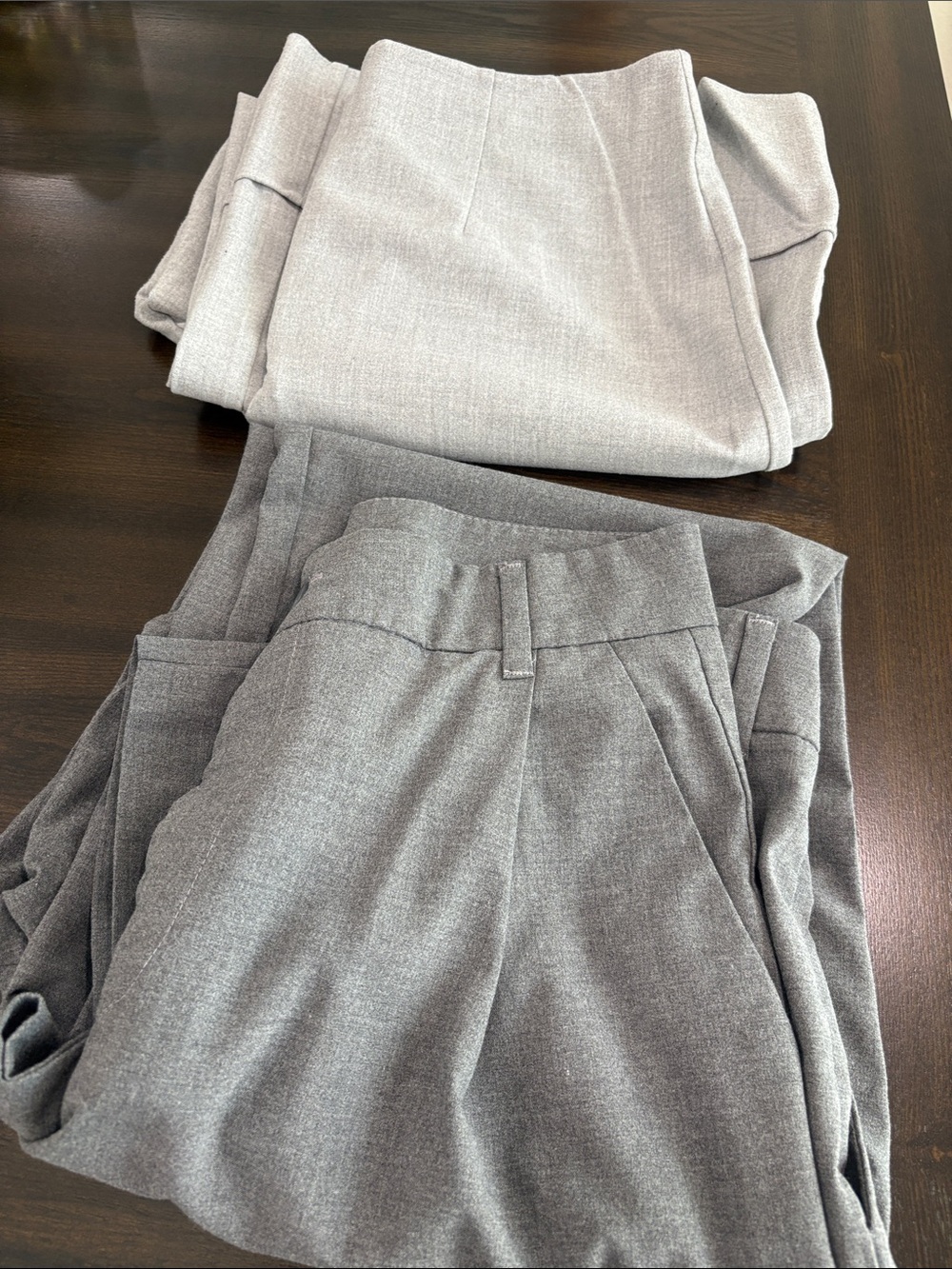 BUNDLE Zara Light Gray & Dark Gray Tailored Pants Duo